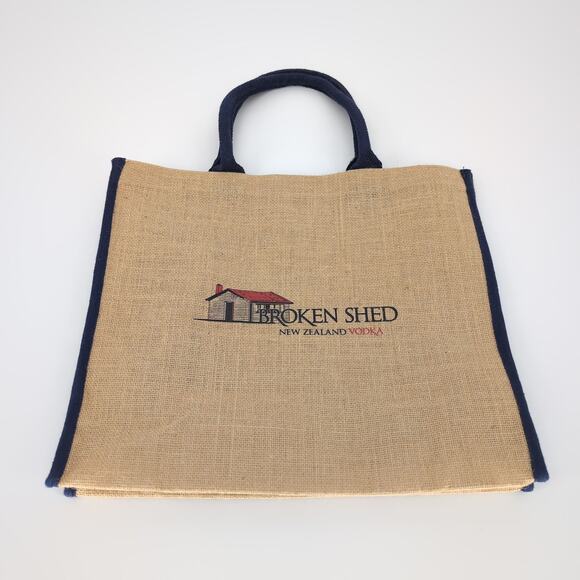 Broken Shed Vodka Eco Friendly Large Reusable Unisex Jute Shopping Bag/Tote NEW - Picture 2 of 13